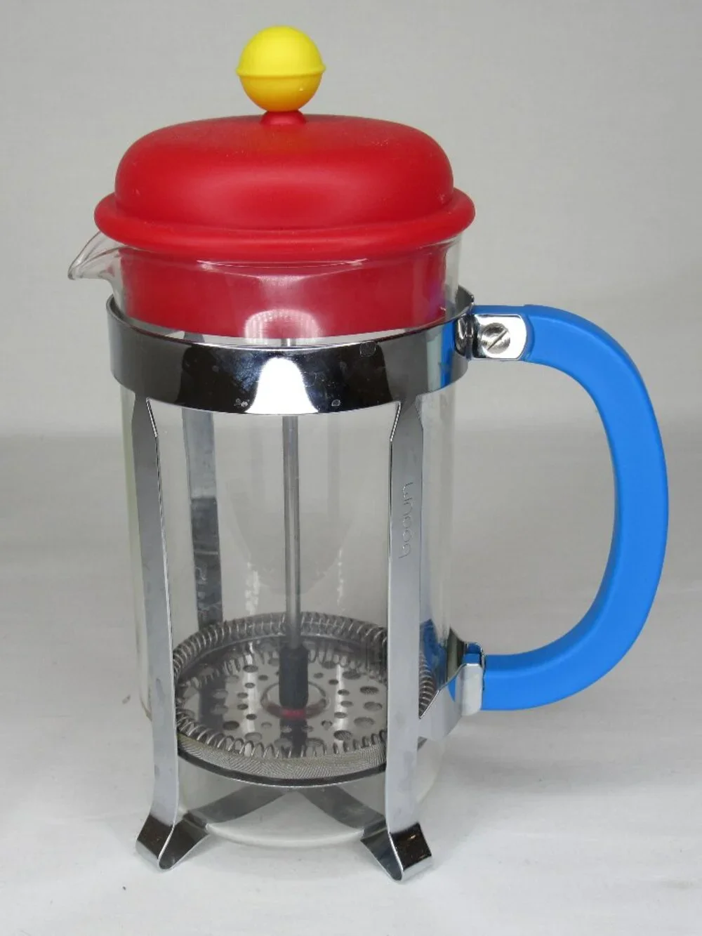 Bodum 70th Anniversary French Press Coffee 2014 Red Blue Yellow